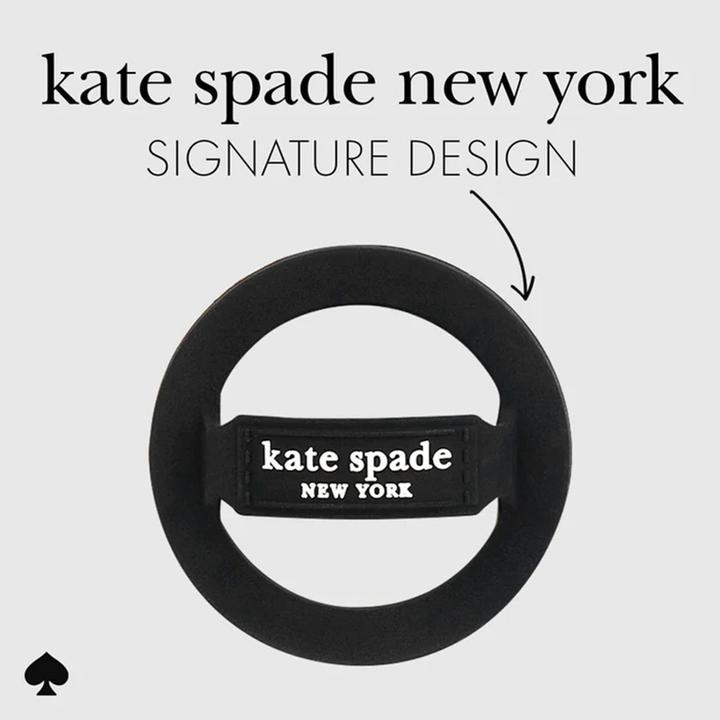 Image du produit Kate Spade Magnetischer Schlaufengriff – MagSafe Fingergriff (Schwarz)