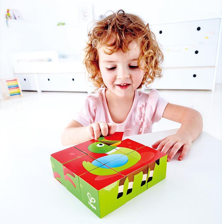 Produktbild Hape Blockpuzzle Bauernhof (9 Teile)