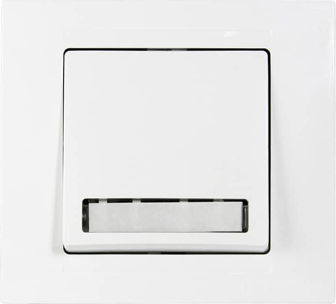 Immagine prodotto Gunsan Pulsante a campana Moderna con targhetta da incasso bianco