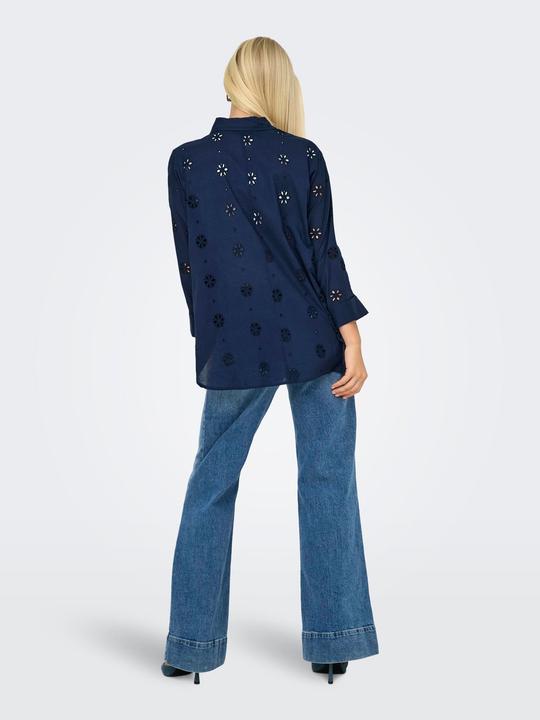 Produktbild Only Onlnew Lina Grace Ls Brod Angl Shirt Wvn (L)