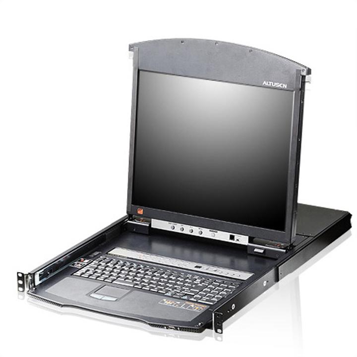 Produktbild Aten KL1508AiN KVM Over IP Switch, 8 Port, 48cm LCD, VGA, PS/2-USB, DE-Layout
