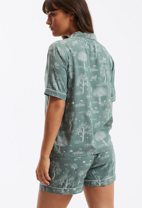 Actual product image La Redoute Collections Short pyjamas with natural print (48)