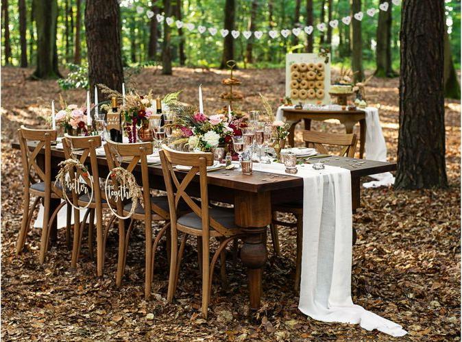 Productafbeelding Partydeco Party Accessoire Donut Wand 45 x 55 cm, Bruin (5 Stuk)