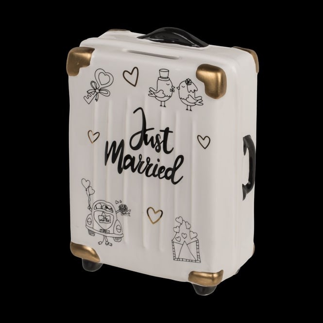 Productafbeelding Out of the blue Spaarpot trolley koffer Just Married