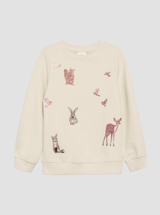 Produktbild s.Oliver Sweatshirt Wärmendes Sweatshirt mit Glitzer-Details (98)