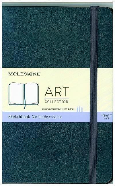 Produktbild Moleskine Skizzenbuch HC 18.2x11.8cm 603104 Medium, saphir, 88 Seiten (11.5 x 18 cm, Blanko, Harter Einband)