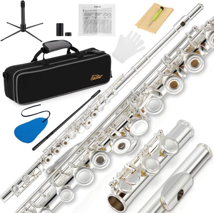 Image du produit Eastar Flûte à bec pour débutants avec accessoires et support (Flûte traversière, Droites)