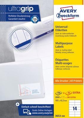 Image du produit Avery Étiquettes universelles