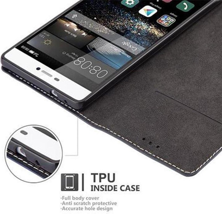 Actual product image Cadorabo Book X Wallet Cover (Huawei P8)
