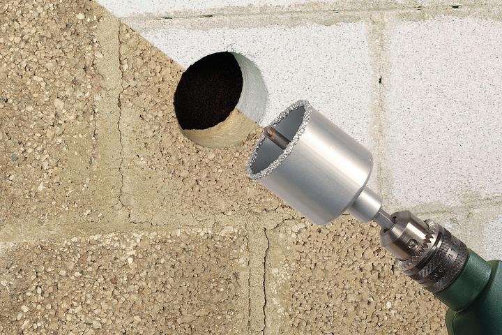 Produktbild wolfcraft wolfcraft 1 Bohrkrone HM m. Schaft u. Bohrer ø73mm (73 mm)