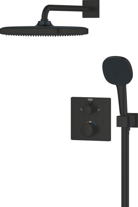 Produktbild Grohe Precision Thermostat Unterputz-Duschsystem mit Vitalio Comfort 250 Kopfbrause und Vitalio Comfort 11
