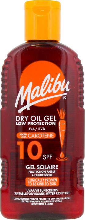Immagine prodotto Malibu Olio secco in gel con carotene SPF10 200ml (200 ml, Olio doposole)