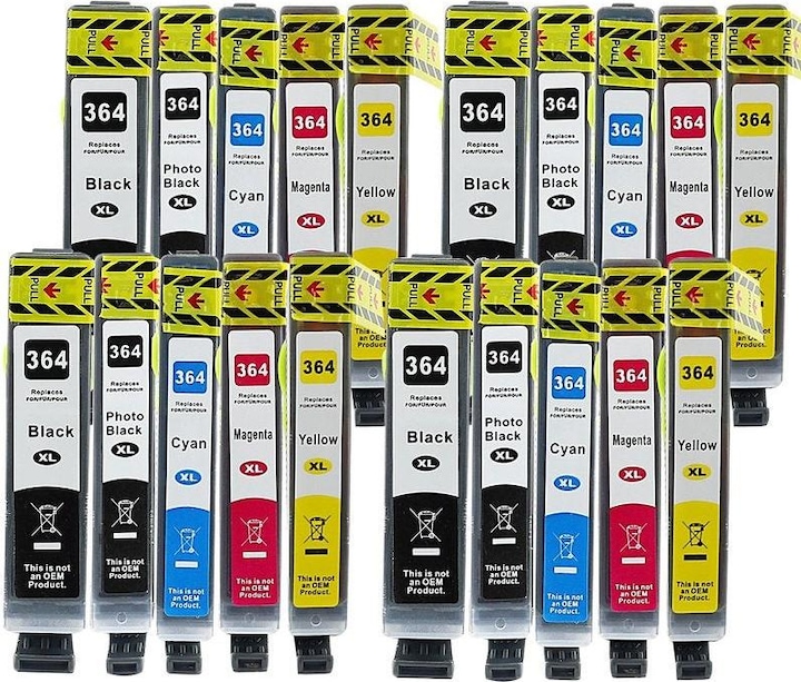 Produktbild Hermex Kompatible Tintenpatrone XL für HP PhotoSmart Premium B210b (M, PBK, Y, BK, C)
