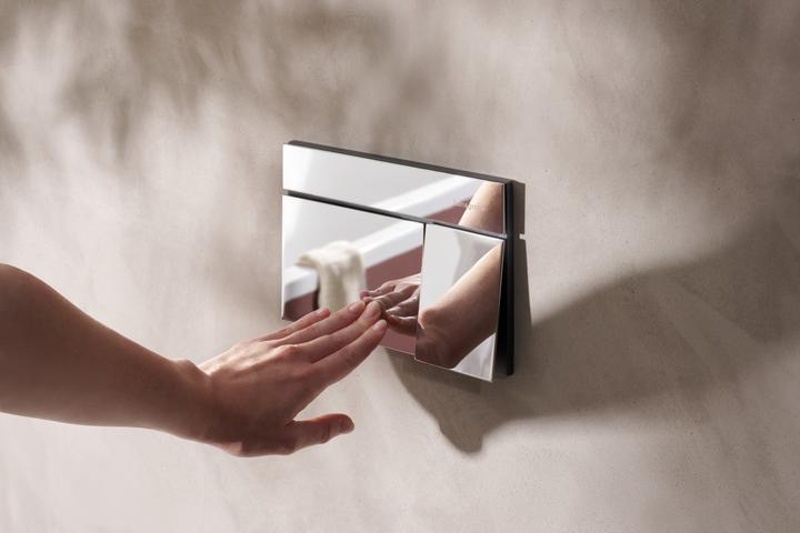 Immagine prodotto hansgrohe iFrame élément E Plaques de déclenchement pour chasse d'eau à 2 quantités, 66003000, 66003000