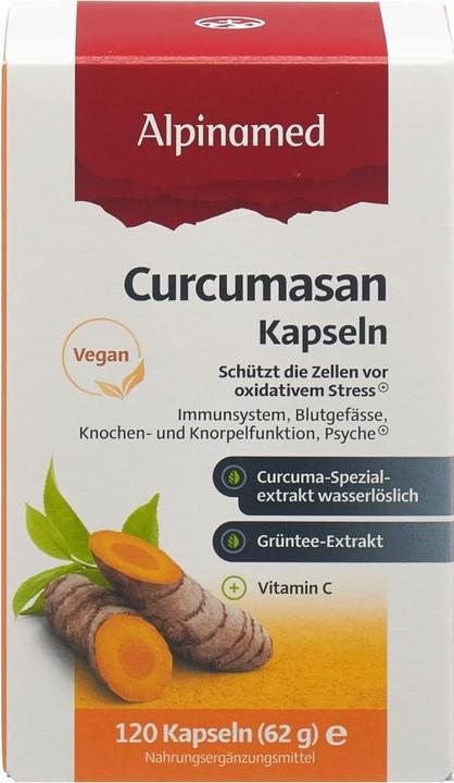 Actual product image Alpinamed Curcumasan Capsules (120 Piece, Capsules, 100 g)