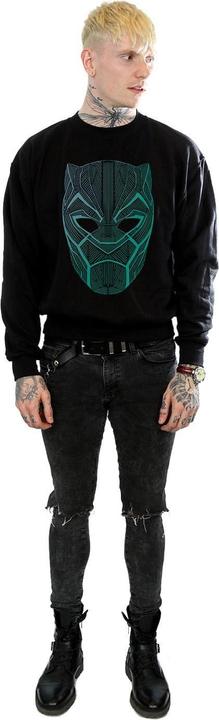 Immagine prodotto Felpa in cotone con maschera tribale di Black Panther (M)