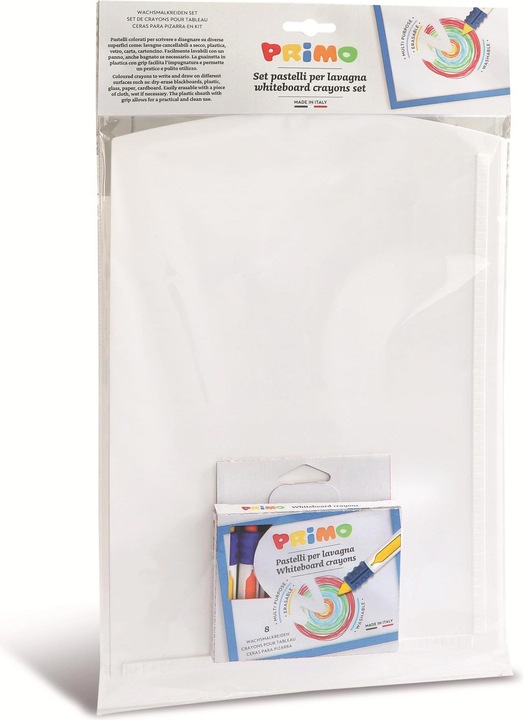 Produktbild Primo Wachsmalkreide Whiteboard Set 2-teilig (Mehrfarbig, 8 x)