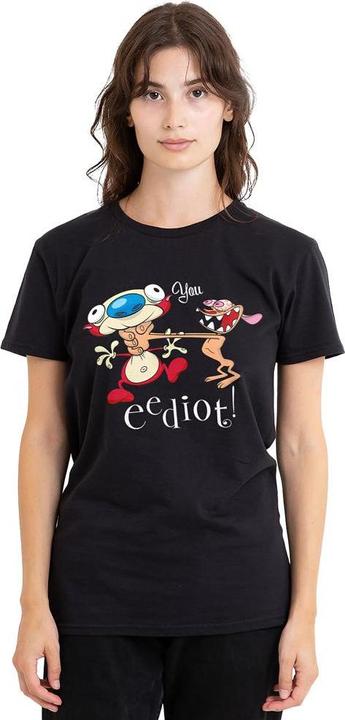 Image du produit Ren & Stimpy - T-shirt YOU EEDIOT - Adulte (L)