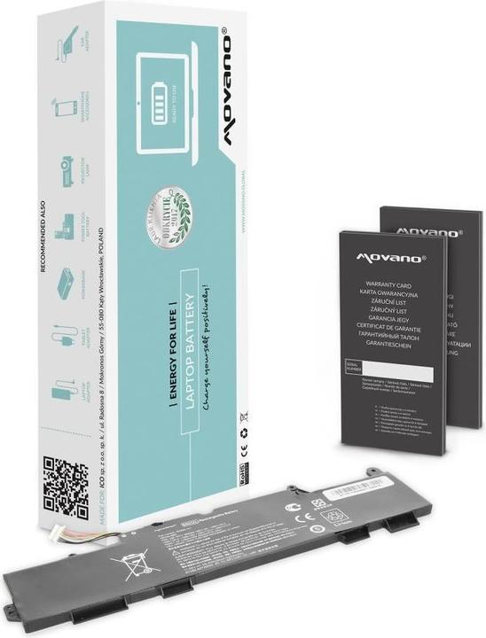 Produktbild HP Movano-Akku EliteBook 735, 745, 840 G5 Movano-Akku (3 Zellen, 2200 mAh)