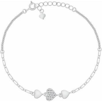 Brilio, Ohrringe, Silver - Sparkling silver earrings with zircons EA1051WG