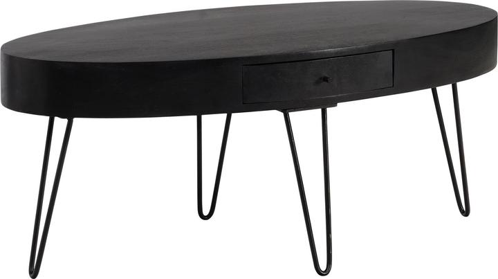 Produktbild FineBuy Couchtisch Sofatisch Massivholz 100 cm Wohnzimmertisch Tisch Schublade