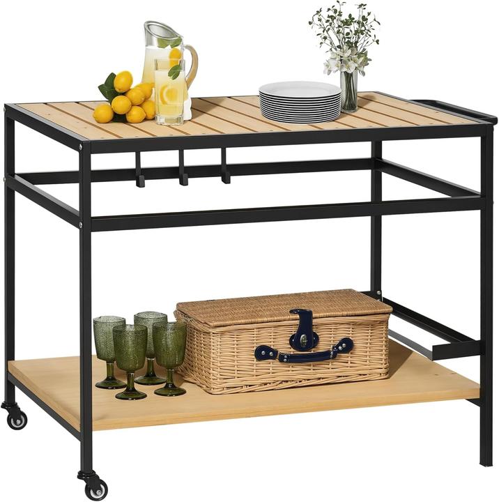 Image du produit Outsunny Multifunktionaler Gartenrollwagen