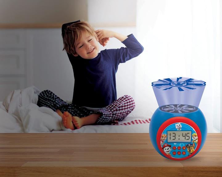 Actual product image Lexibook Paw Patrol Projection Alarm Clock - Digital Clock with LCD Display