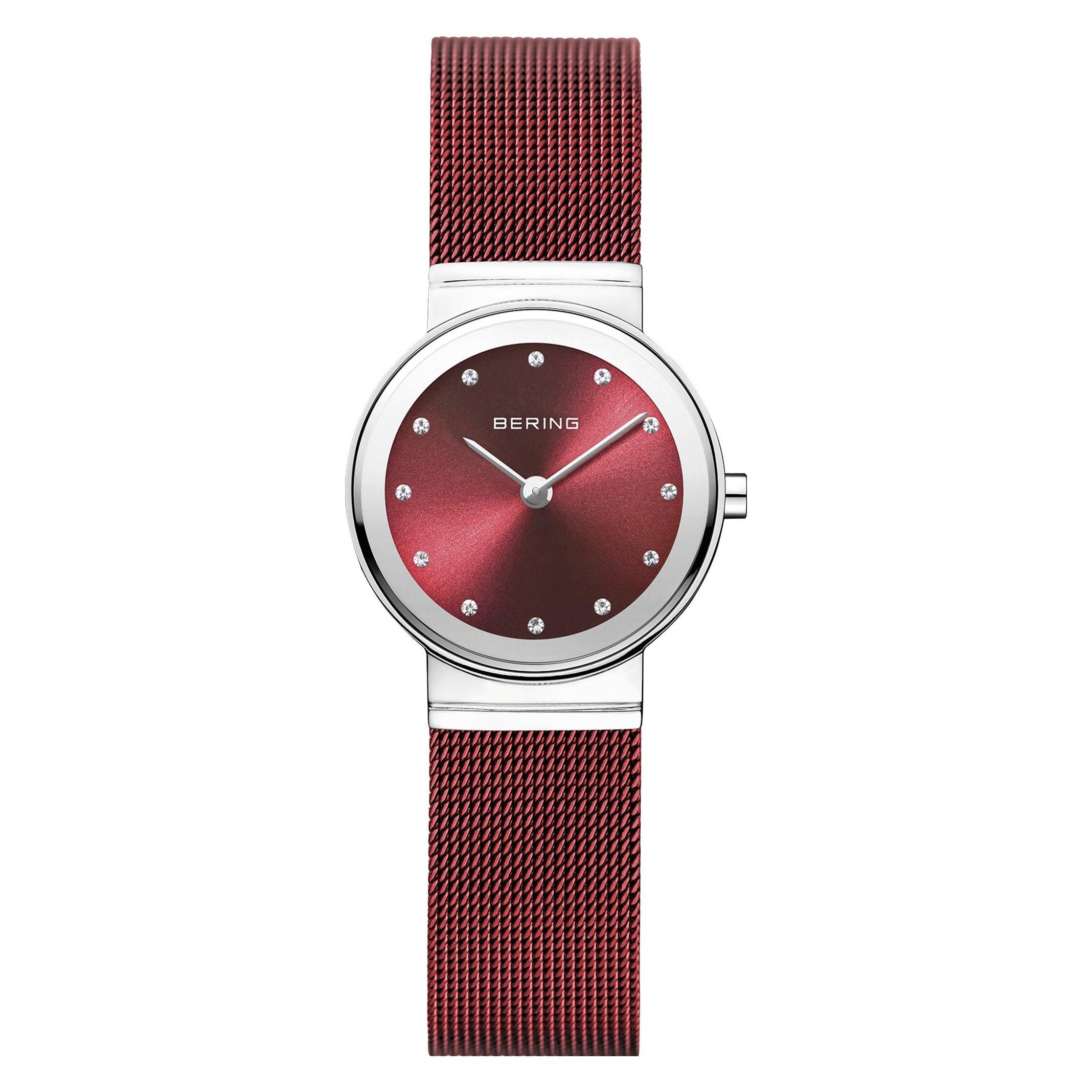 Bering, Armbanduhr, Classic, Rot, (Analoguhr, 26 mm)