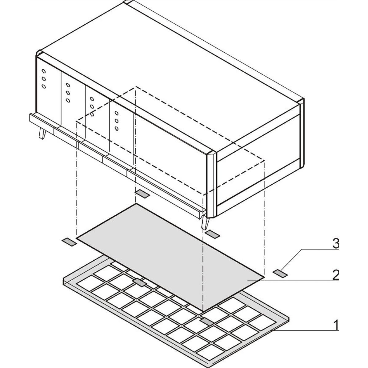 Schroff Filtro aria per ratiopacPRO - RATIOPAC PRO AIR FILTER 84TE, Accessori per armadio rack