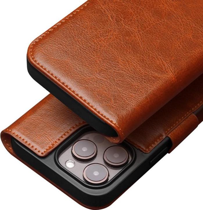 Immagine prodotto QiAlino Custodia flip con chiusura magnetica Marrone chiaro (Apple iPhone 14 Pro Max)