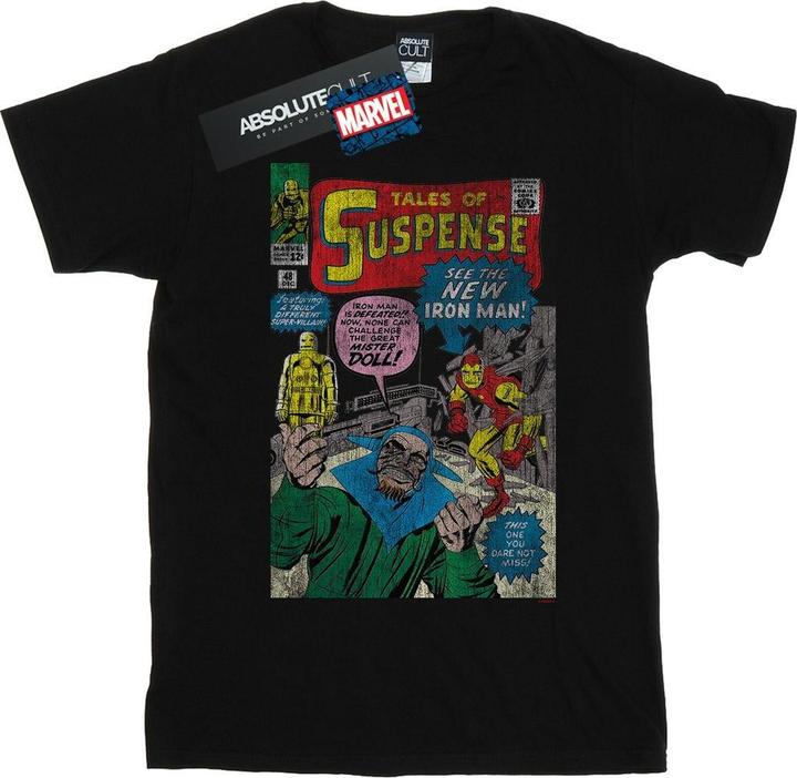 Immagine prodotto Iron Man Distressed Suspense Cover Maglietta Uomo (M)