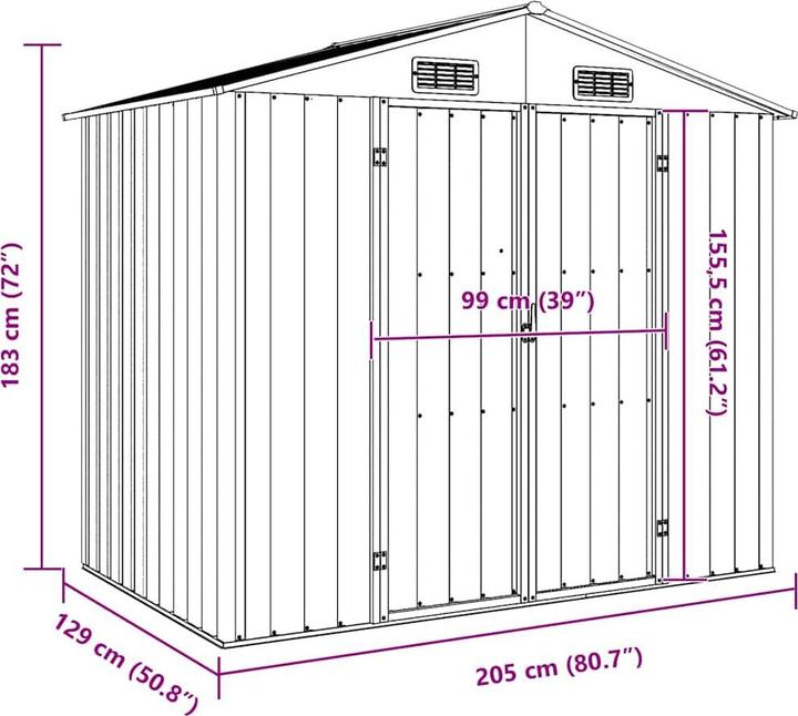 Produktbild vidaXL Gerätehaus