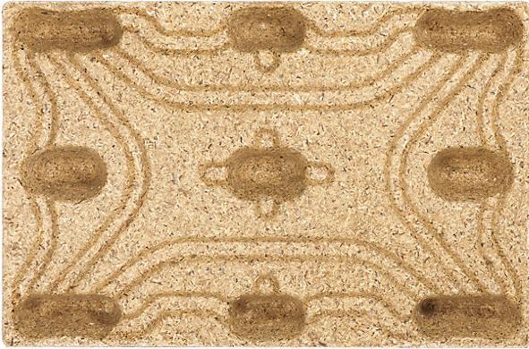 Actual product image Inka Pallets made of moulded chipboard, LxW 1200 x 800 mm, with 9 feet, max. load 900