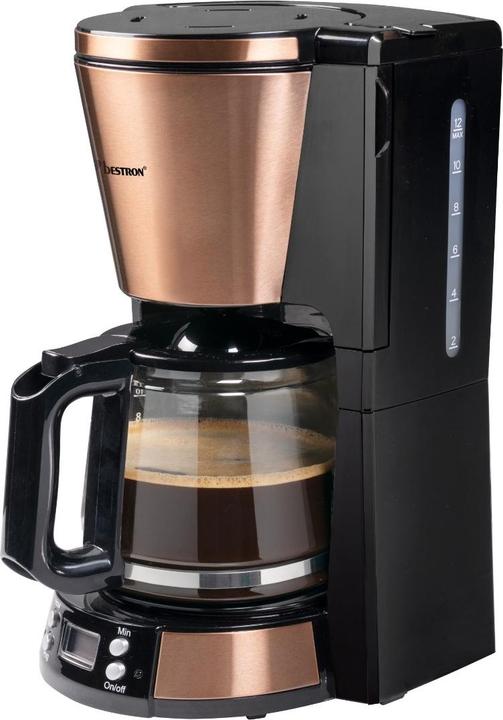 Produktbild Bestron Filterkaffeemaschine 12 Tassen, Kupfer