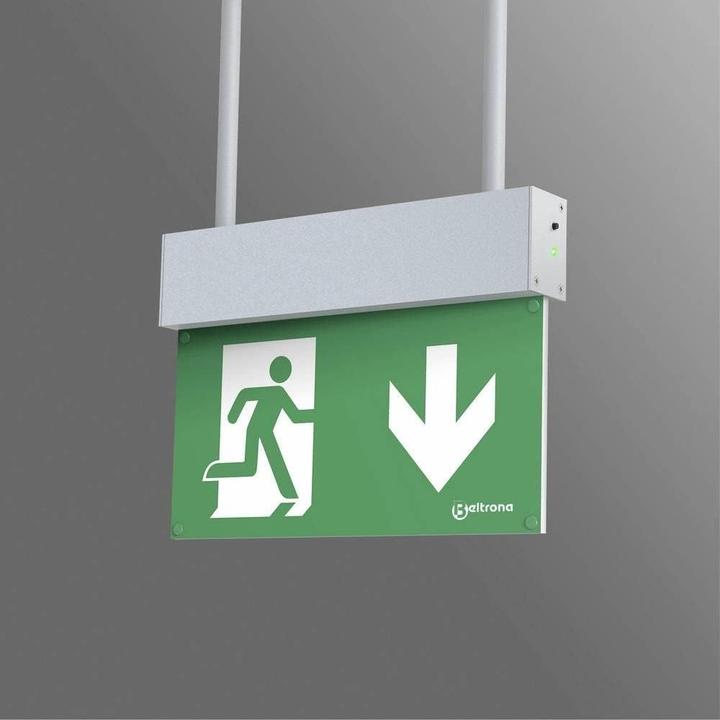 Image du produit Beltrona MEXM82505 Éclairage de secours à LED pour issues de secours, montage suspendu