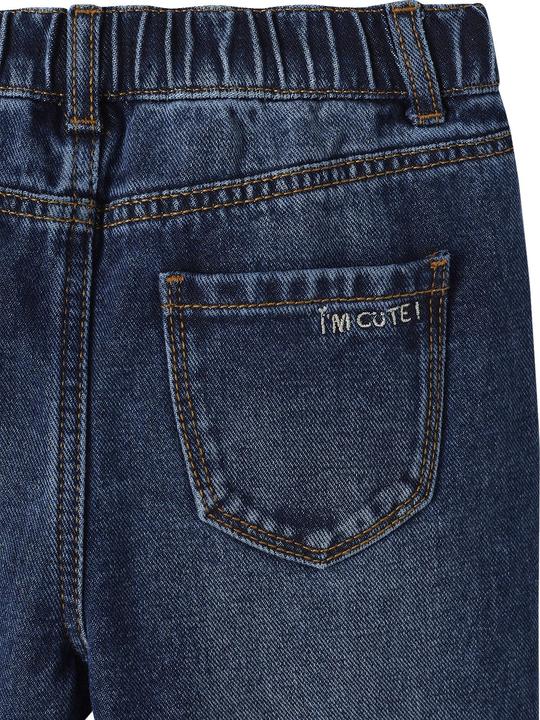 Actual product image Vertbaudet Mädchen Mom-Fit-Jeans, WATERLESS Hüftweite SLIM (134)