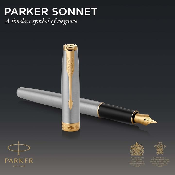 Actual product image Parker Pen Sonnet (Gold, Silver, 1 x)