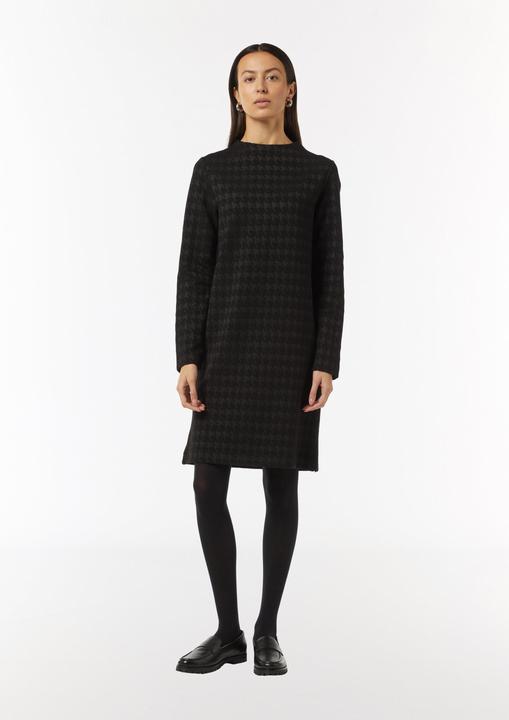 Produktbild Comma Kleid Kurzes Jerseykleid mit Hahnentrittmuster (44)