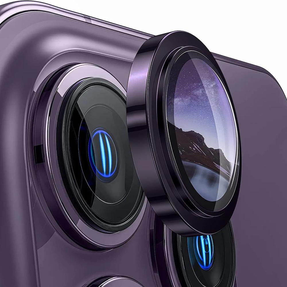 Lito - S+ Camera Glass Protector - iPhone 14 Pro / iPhone 14 Pro Max - Deep Purple (Apple iPhone 14 Pro, Apple iPhone 14 Pro Max), Pellicola protettiv