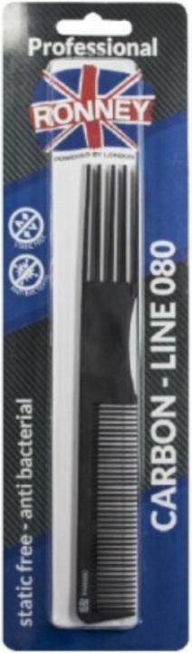 Actual product image Ronney Carbon Line comb 190 mm