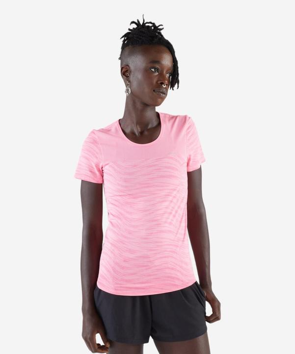 Image du produit Kiprun T-shirt running & trail sans couture femme - run 500 confort rose (XL)