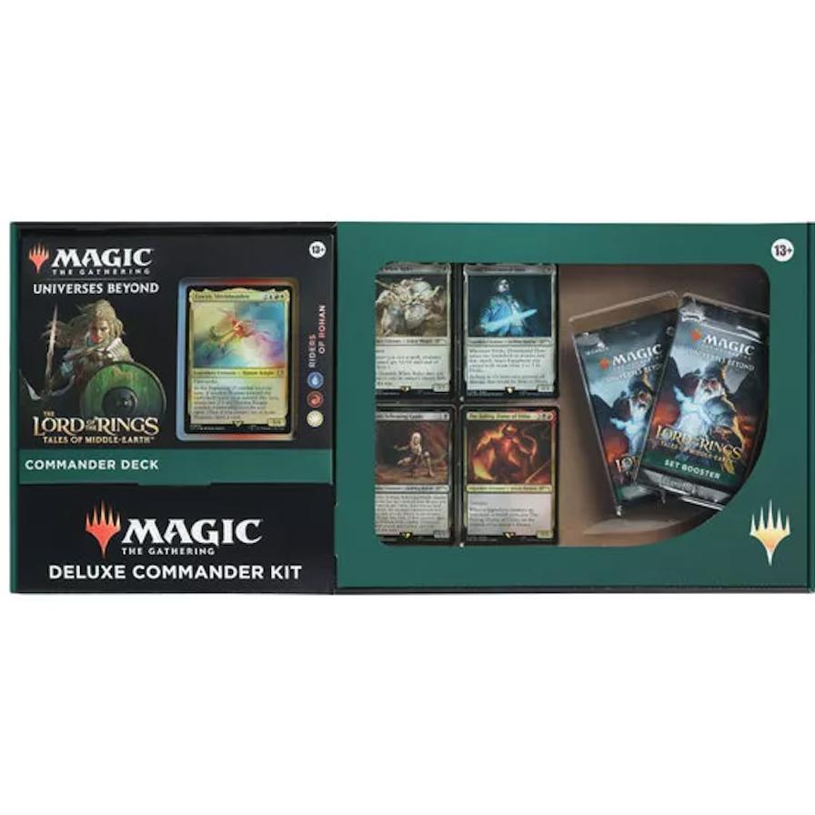 Wizards of the Coast The Lord of the Rings: Tales of Middle-earth Deluxe Commander Kit - Riders Of Rohan - MTG - EN (Inglese, Pacchetto)