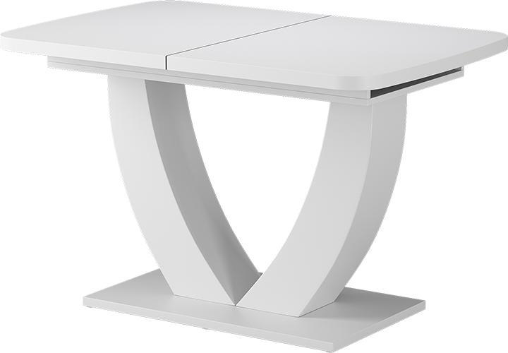 Vicco Esstisch Fenaro, Weiss/Weiss, 120 x 80 cm ausziehbar (120 x 80 x 77.40 cm)