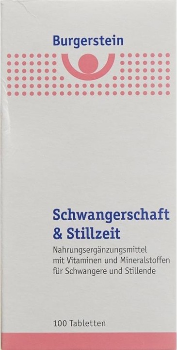 Actual product image Burgerstein Pregnancy and lactation (100 Piece, Pills, 135 g)