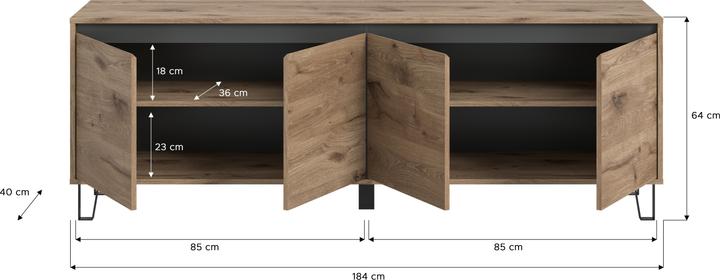 Produktbild Xonox Home Balton (184 x 40 x 64 cm)