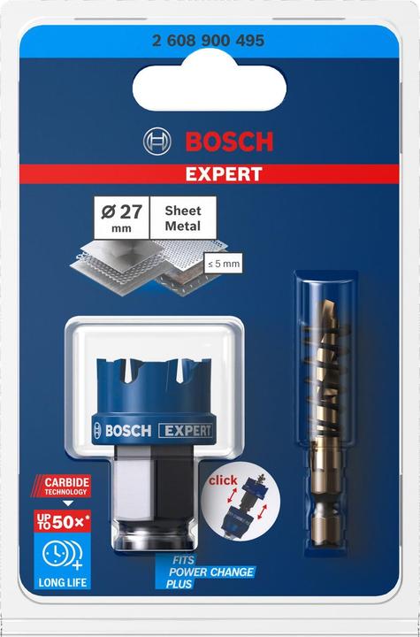 Image du produit Bosch Professional Zubehör Scie cloche Expert Sheet Metal, 27 x 40 mm (27 millimètres)