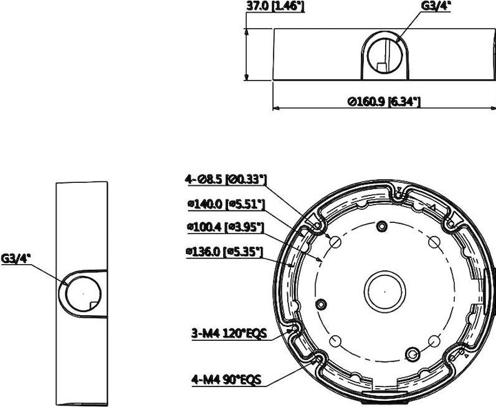Produktbild Dahua PFA138 Halterung