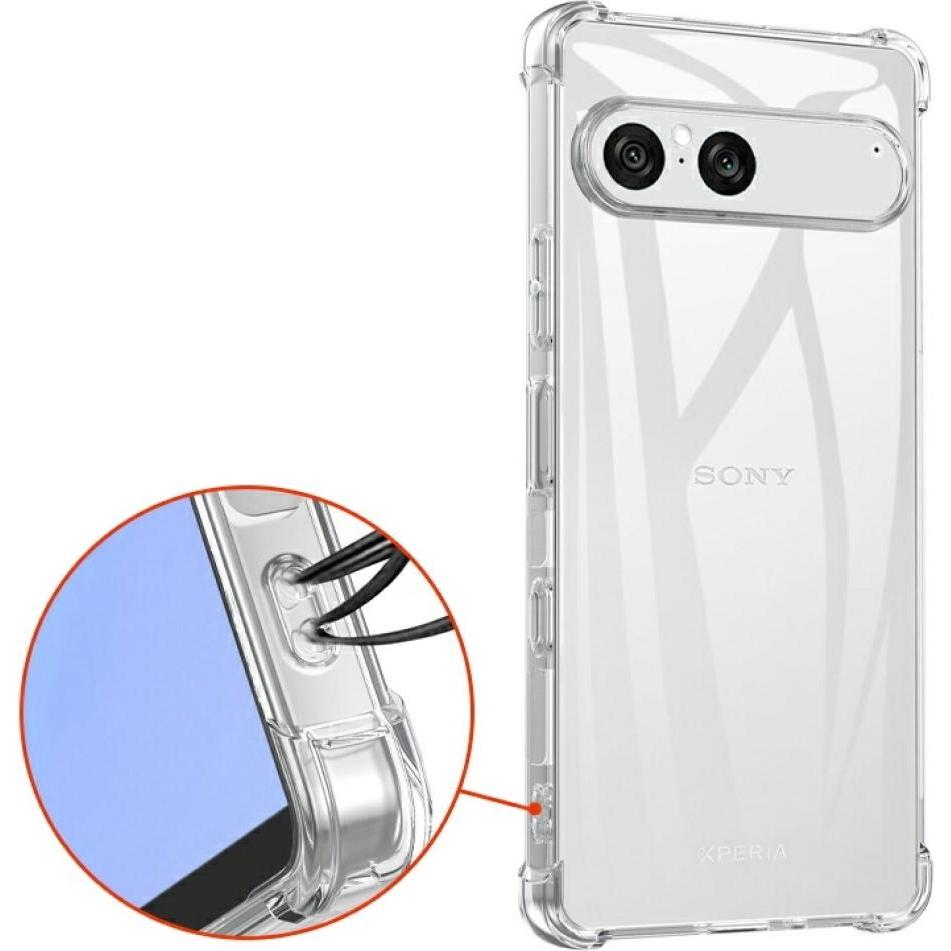Screenguard Crystal Soft Airbag Bumper Hülle (Sony Xperia 10 VII), Cover smartphone, Trasparente