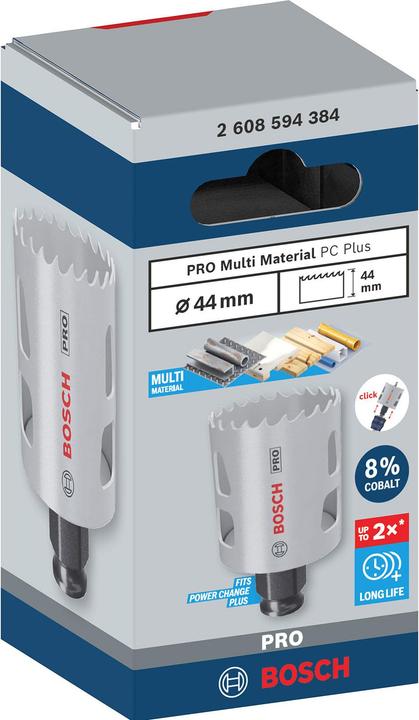 Produktbild Bosch Professional Zubehör PRO Multi Material PC Plus Lochsäge, 44 mm (44 mm)