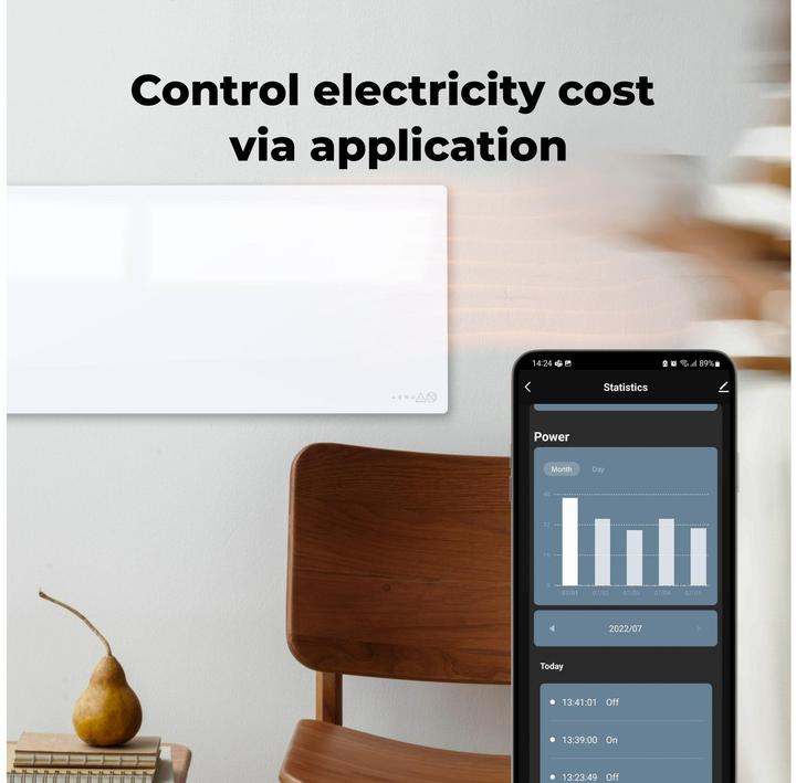 Actual product image Aeno Infrared radiant heater Premium Eco Smart LED GH4S (700 W)